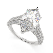 Martina Marquise Cut Pave Engagement Ring Setting - Nivetta
